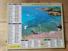 Almanach calendrier du facteur Poste PTT  1998 Calanques de Cassis, Corniche de
