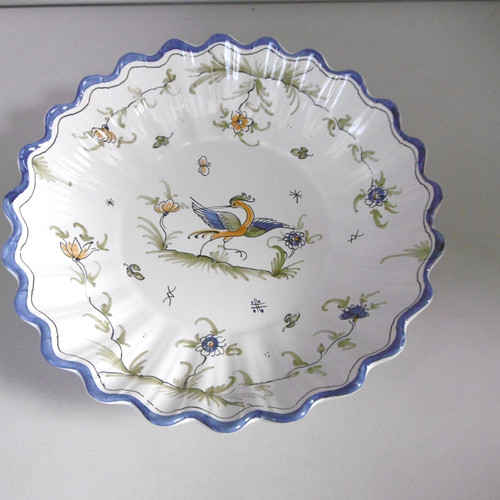 Plat creux ceramique blanc a - plat,