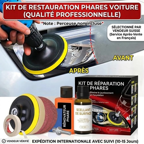 Kit restauration phares pro - restauration,