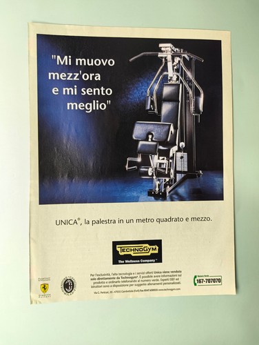 Technogym clipping publicité - technogym,