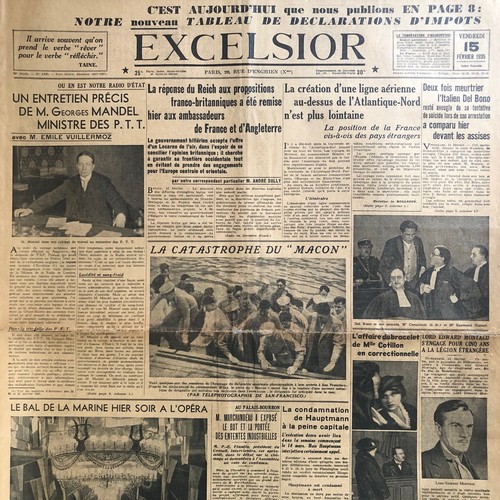 Journal excelsior 1935 - journal, 15/02/1935