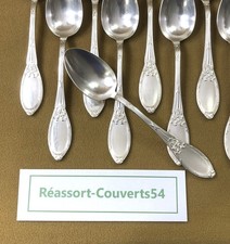 1 petite cuillère BOULENGER modèle LOUIS XVI FILETS RUBANS métal argenté 13,7 cm