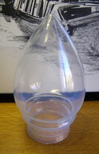 Globe obus en verre  ,art déco ,pièce de lampe ,muller ,lustre