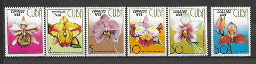 1986 fleurs orchidées - , série