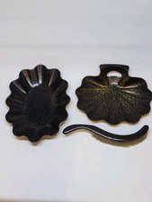 3 Pieces Napoléon III 3 : Corbeille A Pain, Ramasse Miettes Et Brosse De Table