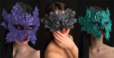 Paillette Feuille Masque Bal