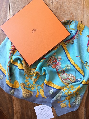 Foulard soie carré hermes - foulard,