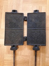 ancien gaufrier moule a oublies début XX ème Art Populaire 