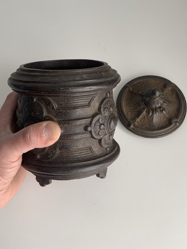 Ancien pot tabac boite - ancien,