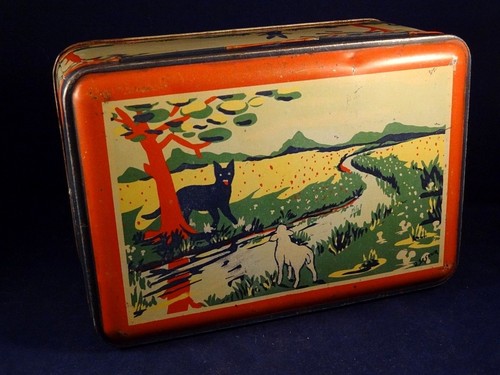 Ancienne rare boîte - , tôle