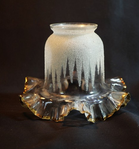 Tulipe verrine sablée givrée