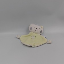 Doudou plat chat tigre blanc