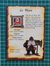 Heroquest : carte personnage
