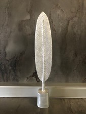 Sculpture en bronze argentée