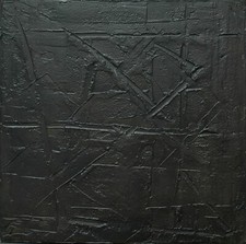 Peinture sur toile de Michel Marin (1947) L'énigme I ,peintre coté