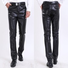 Hommes Simili Cuir PU Pantalon