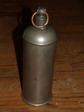 ancienne bouteille "thermos - bouillotte" étain ancien poinçons croissant lune 1