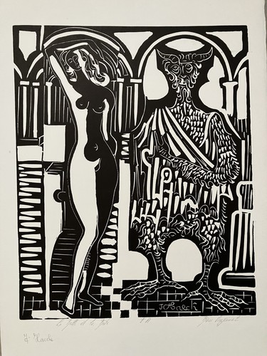 Lithographie estampe originale - estampe,