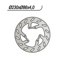 DISQUE DE FREIN AVANT NG 034