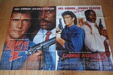 MEL GIBSON / LETHAL WEAPON L' ARME FATALE 2 et 3 /  affiche cinema