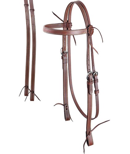 Bridon western natowa cuir - bridon, en