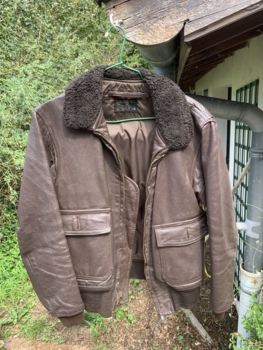 Leather jacket original usn - leather,