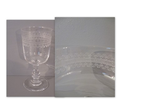 Verre table ancien - table,