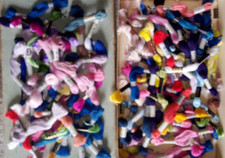 Lot de retors /coton à brode DMC - +de 100 pièces divers coloris - occasion