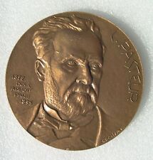 MEDAILLE LOUIS PASTEUR par Coëffin diamètre7,2cm DOLE JURA VILLE NATALE