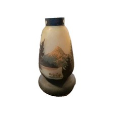 Muller Freres Lunéville Pied De Lampe  Dégagée Acide Paysage Vosges K3