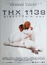 THX 1138 - LUCAS / DUVALL - STAR WARS - REISSUE LARGE FRENCH MOVIE POSTER