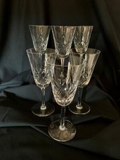 Verres à vin, Bayel, cristal, lot de 6, signés, anneé 50