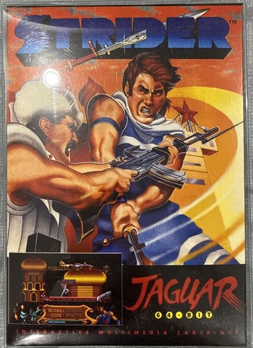 Atari jaguar strider - jaguar, cartridge