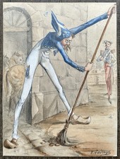 LADREYT Eugène Gouache