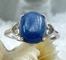 Bague réglable Argent 925 Kyanite Cyanite 11Cts pierre Naturelle Bijoux Minéraux