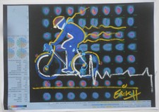 electrocardiogramme, vélo, peinture unique, Erik-H