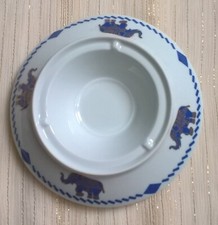 Photophore cendrier porcelaine Limoges Hôtel CRILLON signée HAVILAND