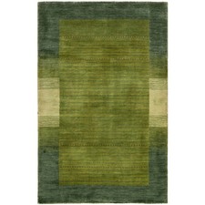 Tapis Oriental Tissé À La Main 150X90 CM En Laine Moderne Neuf Vert
