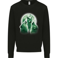 Un Sweat À Capuche Pour Homme Avec Un Loup Hurlant