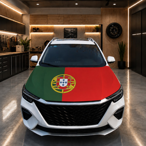 Drapeau portugal capot - portugal, voiture