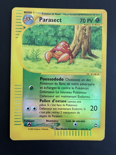 Carte pokémon parasect - carte,
