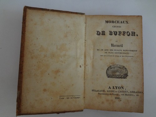 Morceaux choisis buffon - morceaux,