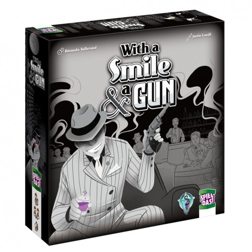 Avec sourire un pistolet - avec, et