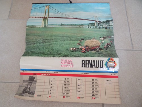 Calendrier renault tracteur - calendrier,