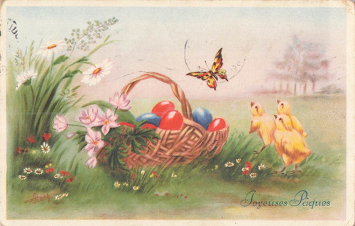 Illustree paques poussins - paques,