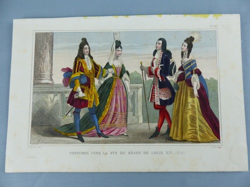 Gravure ancienne vers - ancienne, 1850