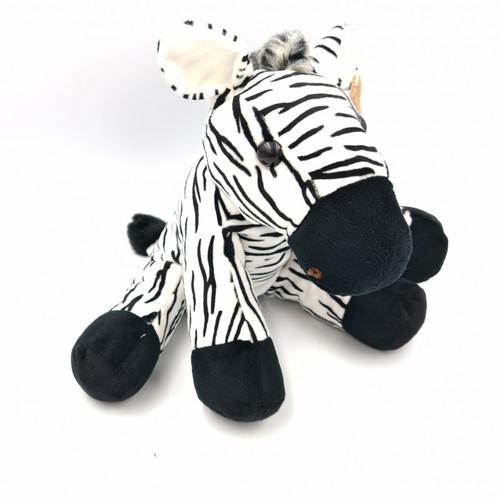 Doudou peluche zèbre jungolo - zèbre,