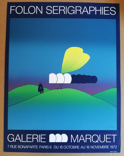 Folon seriegraphies affiche - seriegraphies,