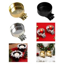 Lot de 10 bougeoirs en métal