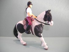- PAPO - une cavalière et son cheval  - style schleich -